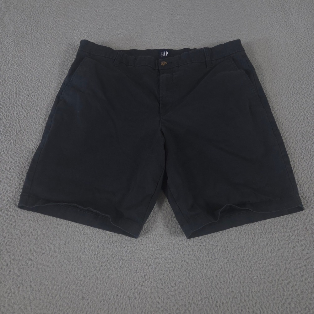 Gap Shorts Mens 38 Lived-in Flat Front Cotton Stretch Chino Casual Essential‎